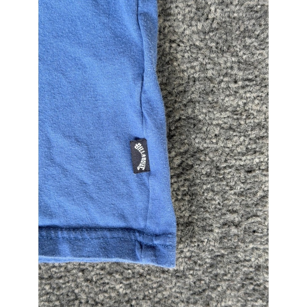 Billabong Mens XL Blue Pocket Graphic T-Shirt Premium Tee Surf Sun Wave 1973 - Picture 3 of 7